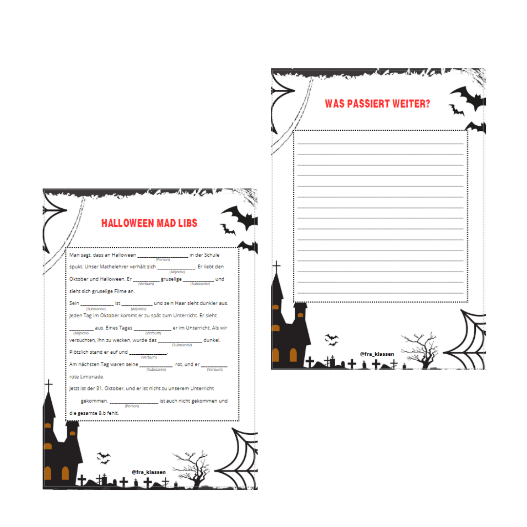 Halloween mad libs