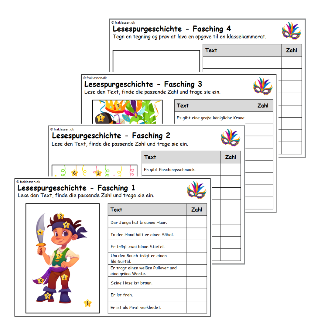 Lesespurgeschichte – Fasching