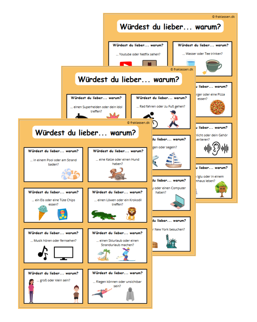 Würdest du lieber… warum?