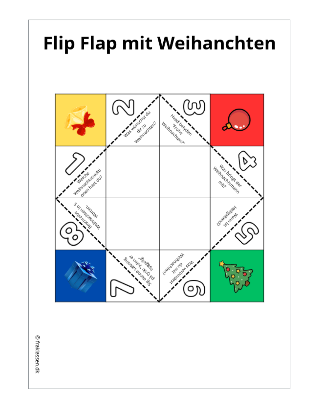 Flip Flap mit Weihnachten
