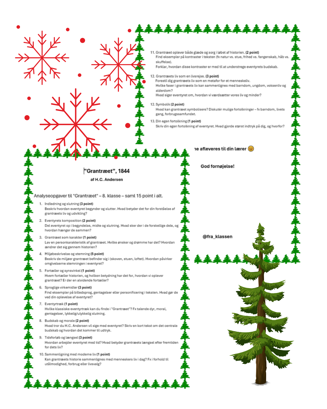 Analysepgaver til “Grantræet”