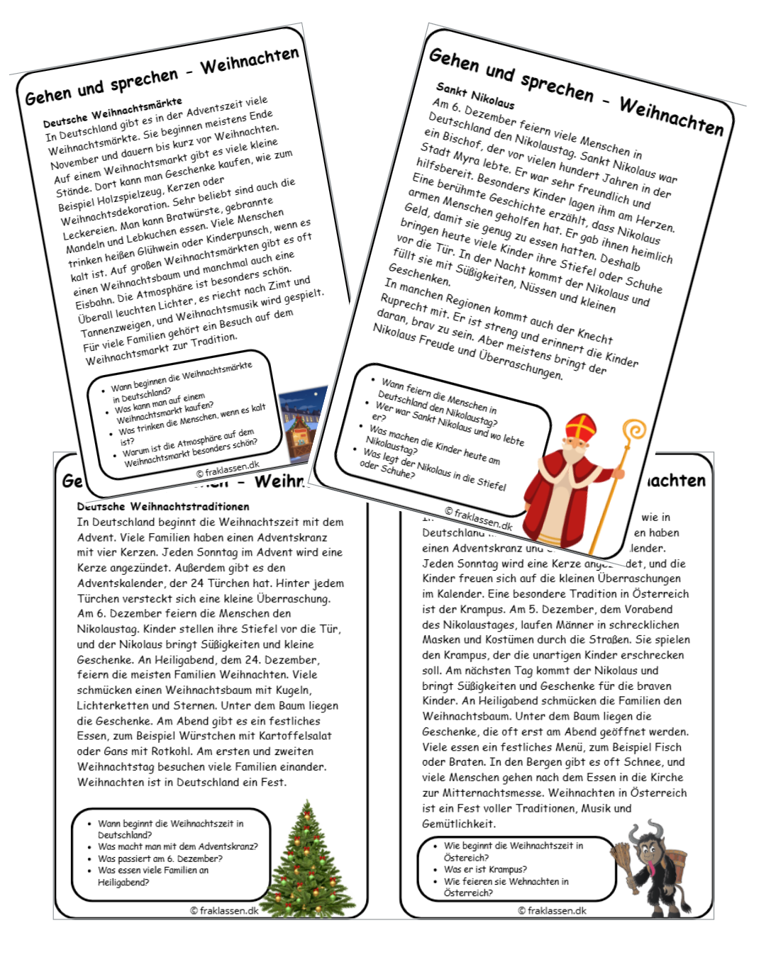 Gehen und sprechen – Weihnachten