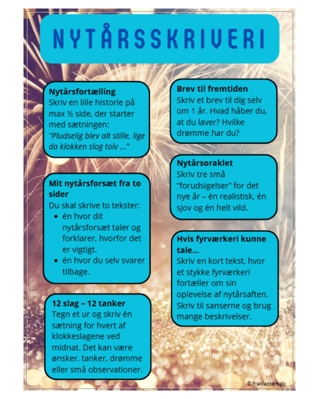 Nytårsskriveri – mellemtrin