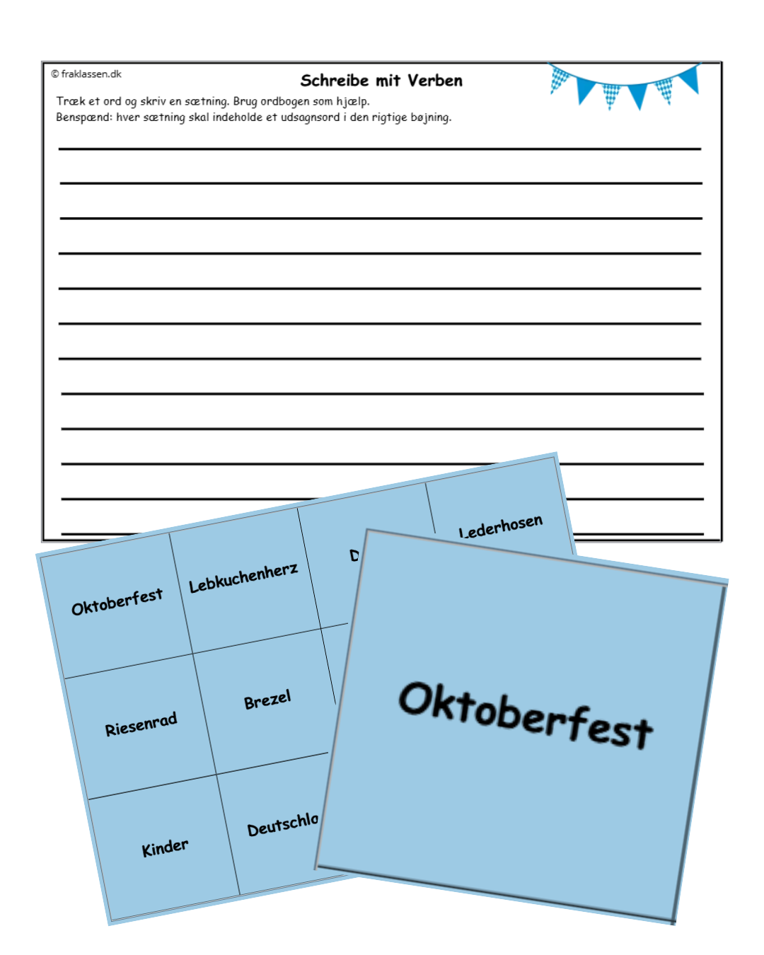 Oktoberfest – schreibe mit Verben